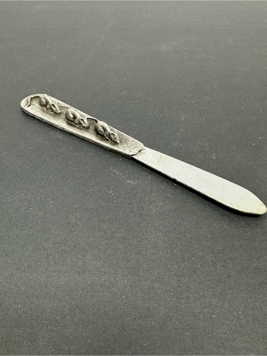 Metzke Other - Vintage 1977 Metzke USA Pewter Three Blind Mice Cheese Knife Spreader 5”‎ A1